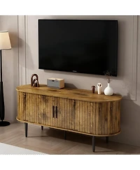 Streamdale Furniture 47" Modern Tv Console with Storage and Sliding Door