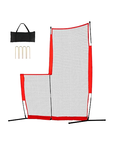 Vevor L Screen Baseball Pitching Net for Batting Cage Softball Screen