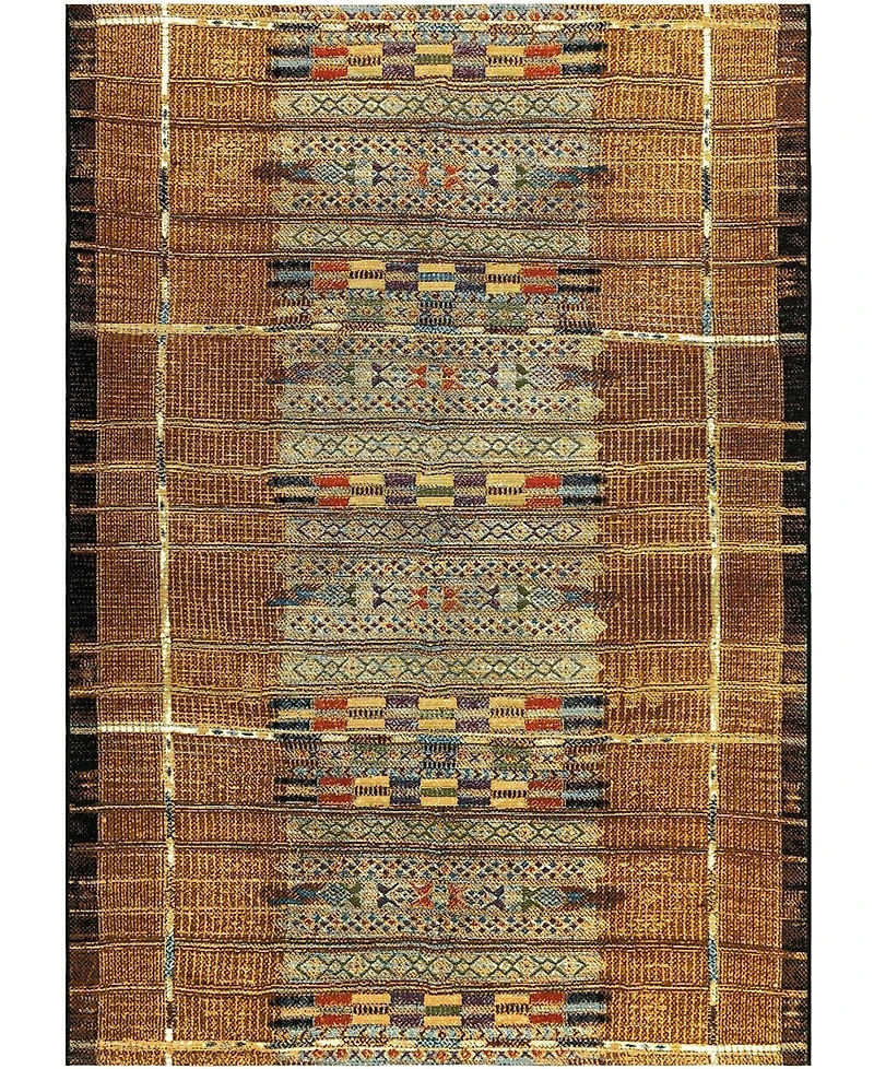 Liora Manne' Marina Tribal Stripe 7'10" x 9'10" Outdoor Area Rug