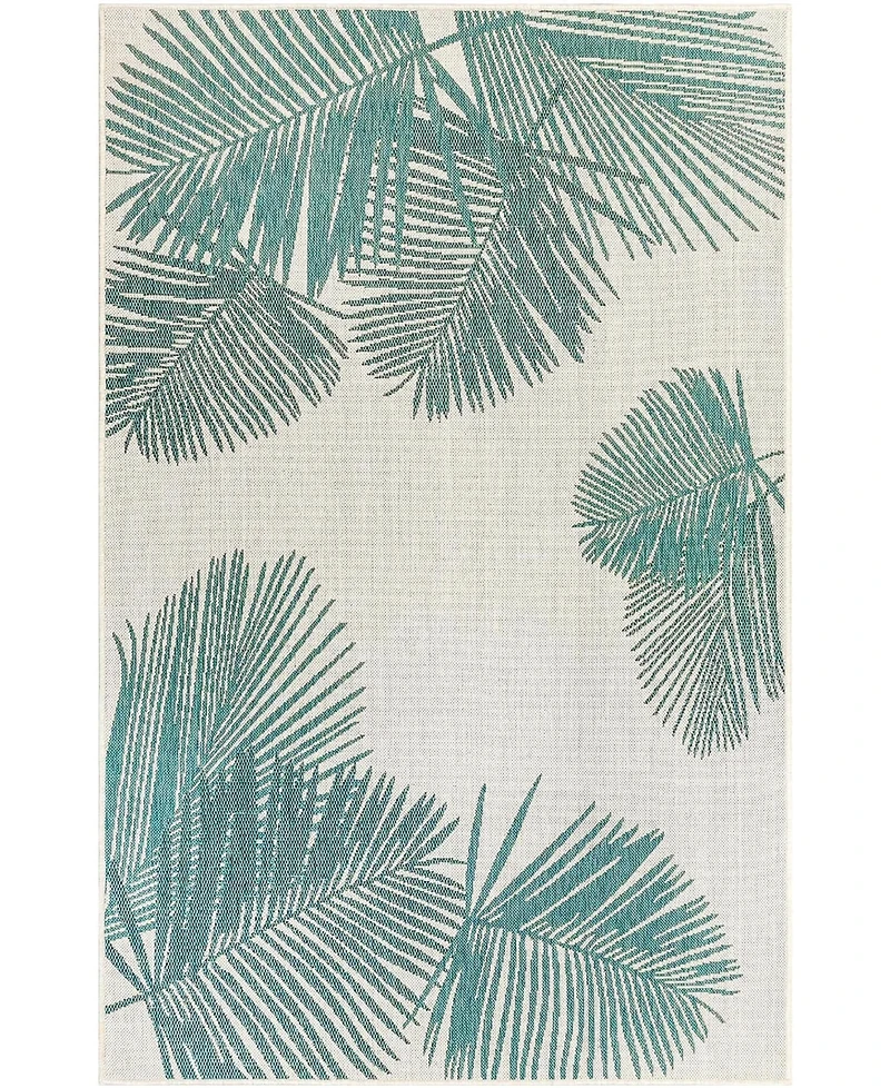Liora Manne' Carmel Palm 4'10" x 7'6" Outdoor Area Rug