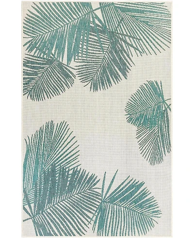 Liora Manne' Carmel Palm 4'10" x 7'6" Outdoor Area Rug