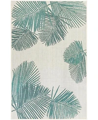 Liora Manne' Carmel Palm 4'10" x 7'6" Outdoor Area Rug