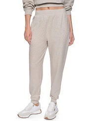 Dkny Jeans Women's Rhinestone High-Rise Jogger Pants