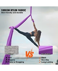 Vevor Aerial Silk Yoga Swing Set 8.7 Yards Hammock Trapeze Inversion Fly