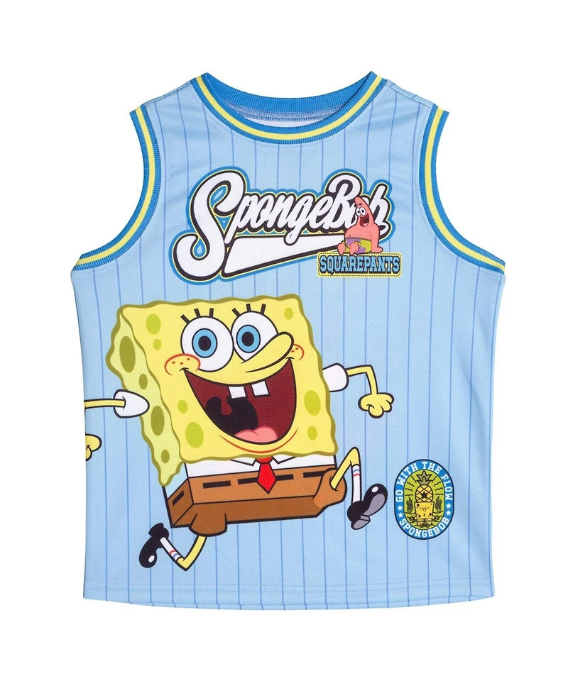 SpongeBob SquarePants Boys' (5T-20T) Basketball 2-Piece Tank and Shorts Set