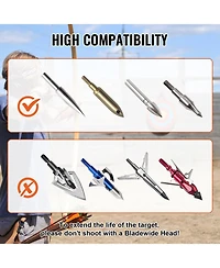 Vevor 20" Archery Target Outdoor Arrow Target Solid Straw Target Shooting Bow