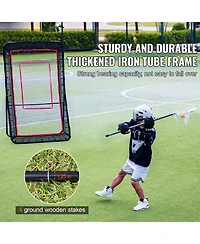 Vevor Lacrosse Baseball Rebounder Softball Bounce Pinchback Net