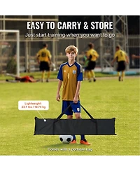 Vevor 12x6FT Soccer Rebounder Net Iron Soccer Training Equipment Portable Bag