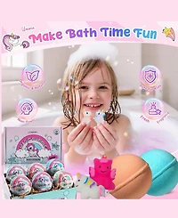 Lovery 12-Pc. Unicorn Bath Bombs Gift Set with Surprise Toy