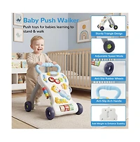 Cowin Toddler Baby Push Walker Learning Walking Toys