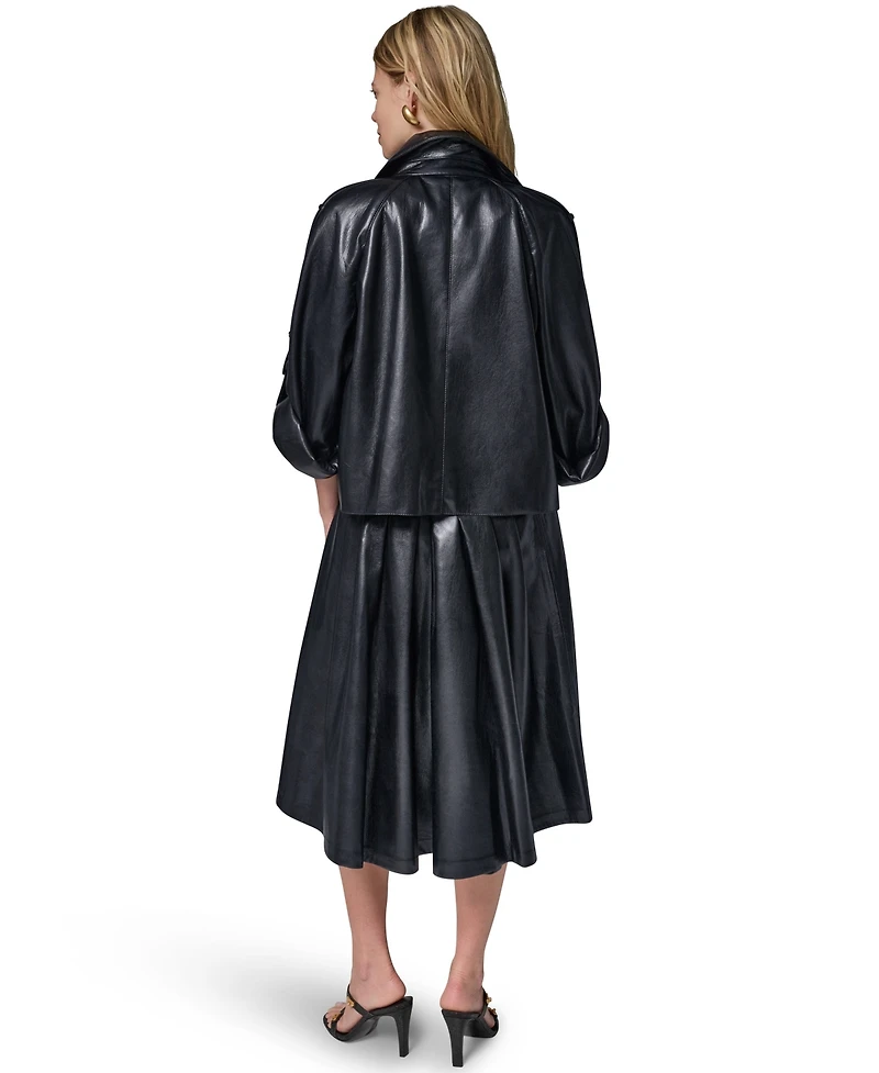 Donna Karan New York Women's Roll-Sleeve Short Jacket