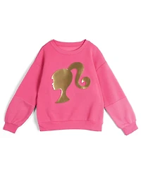 Barbie Girl's (5-12) Fleece Sweatshirt and Joggers Set