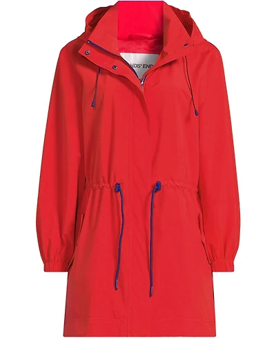 Lands' End Plus Packable Rain Parka