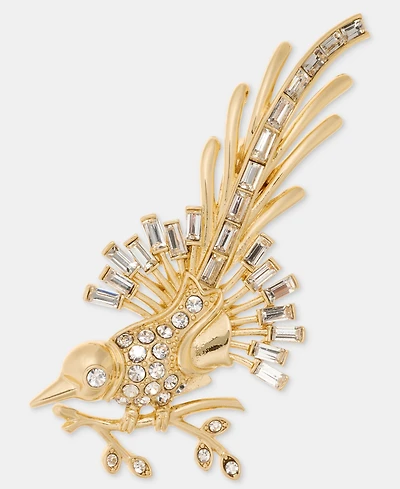 Anne Klein Crystal Bird Pin