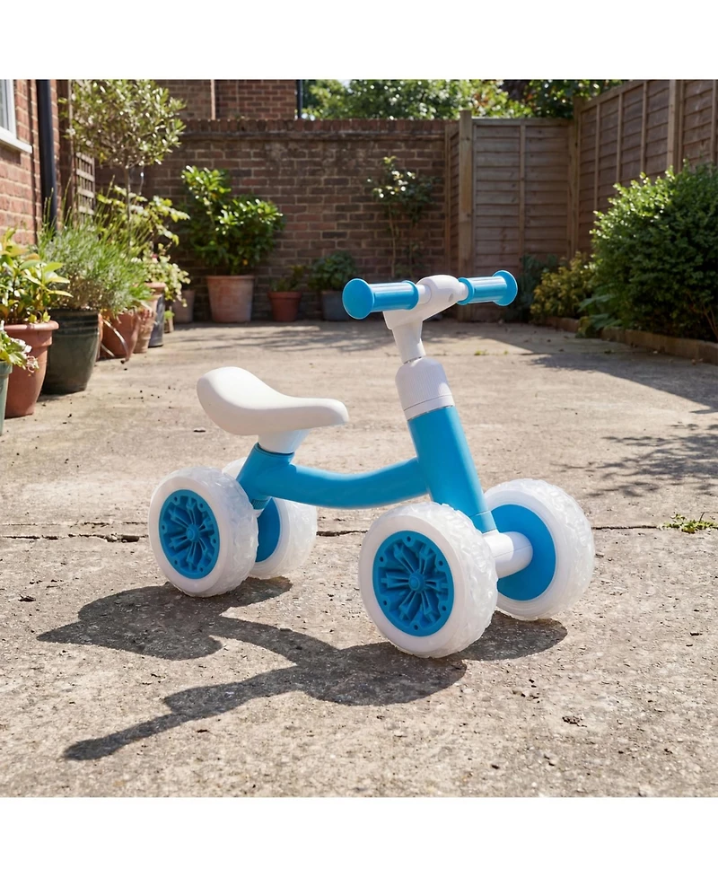 Slickblue Kids Balance Bike with Adjustable Handlebar, Seat And Led Wheels