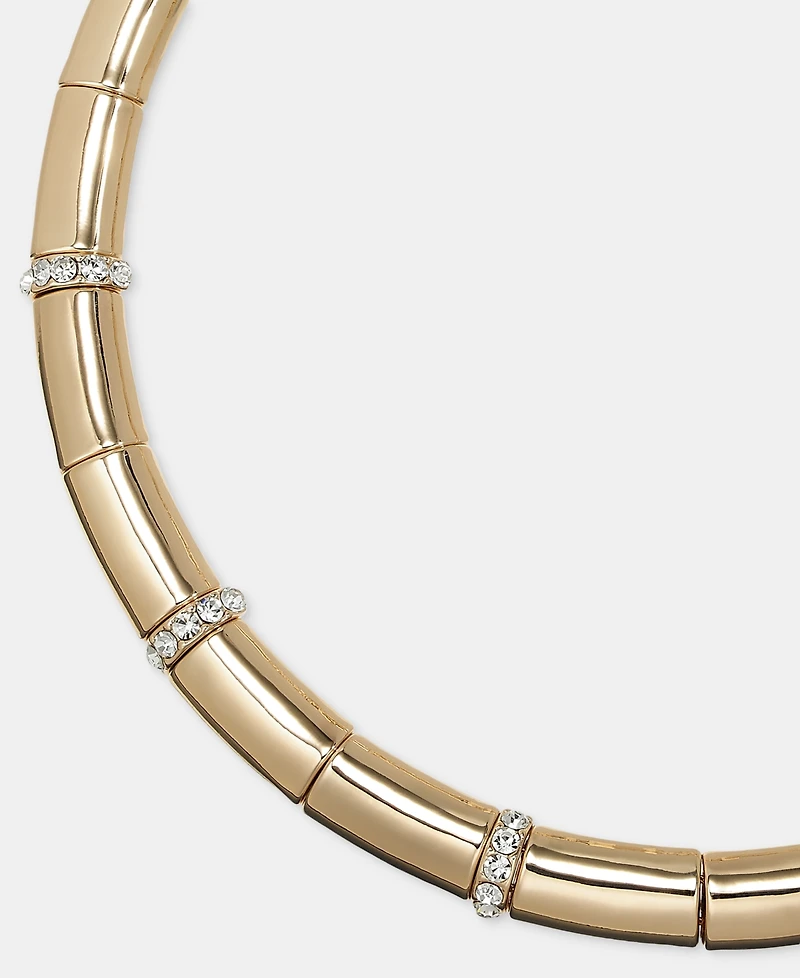 I.n.c. International Concepts Pave & Tubular Beaded Collar Necklace, 16" + 3" extender, Macy's Exclusive