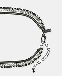 I.n.c. International Concepts Pave Chain Tassel Layered Lariat Necklace, 16-1/2" + 3" extender, Macy's Exclusive