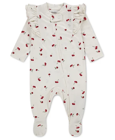 abercrombie kids Baby Girls' Ruffle Footed Coverall