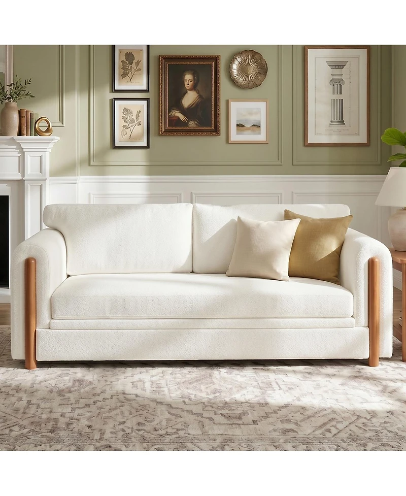 Streamdale Furniture Modern 3-Seater Upholstered Sofa, 79.1" Couch for Living Room