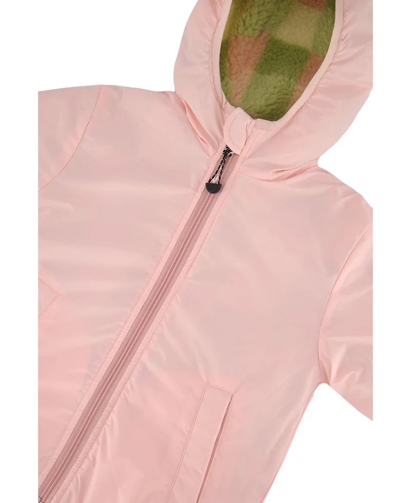Deux par Deux Baby Girls (12M - 24M) Reversible Mid-Season Jacket