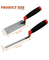 Xdovet Masonry Hand Tool Set Carbon Steel Concrete Trowels 5Pieces