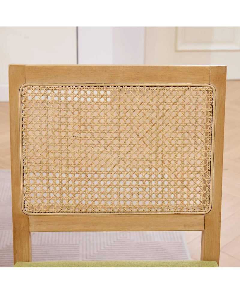 Streamdale Furniture Set of 2 Rattan Cane Back Dining Chairs