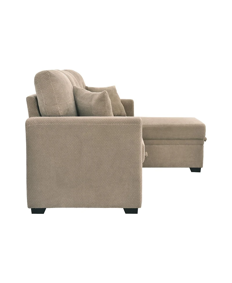 Streamdale Furniture Reversible Sectional Sleeper Sofa with Storage