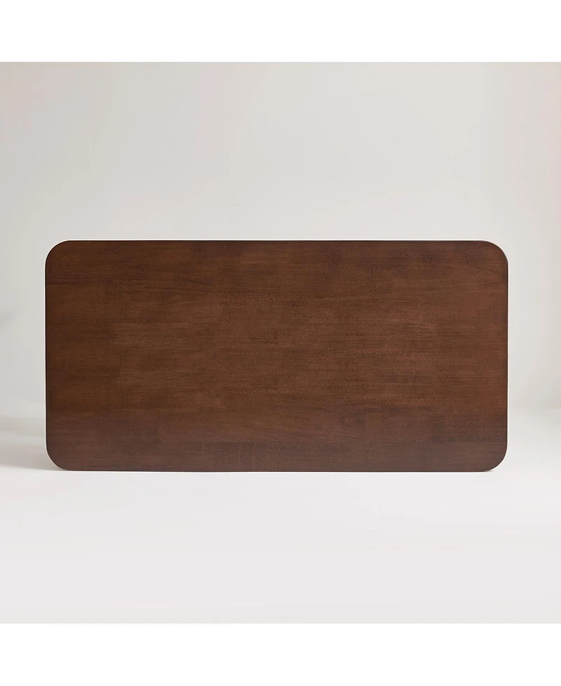 Streamdale Furniture Mid-Century Wooden Coffee Table with Storage Shelf