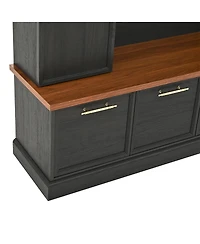 Streamdale Furniture 4-in-1 Elegant Hall Tree with Storage Bench and Hooks, 76.7"H