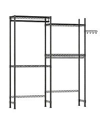 Streamdale Furniture 4-Tier Over-Washer/Dryer Storage Rack with Drying Hooks