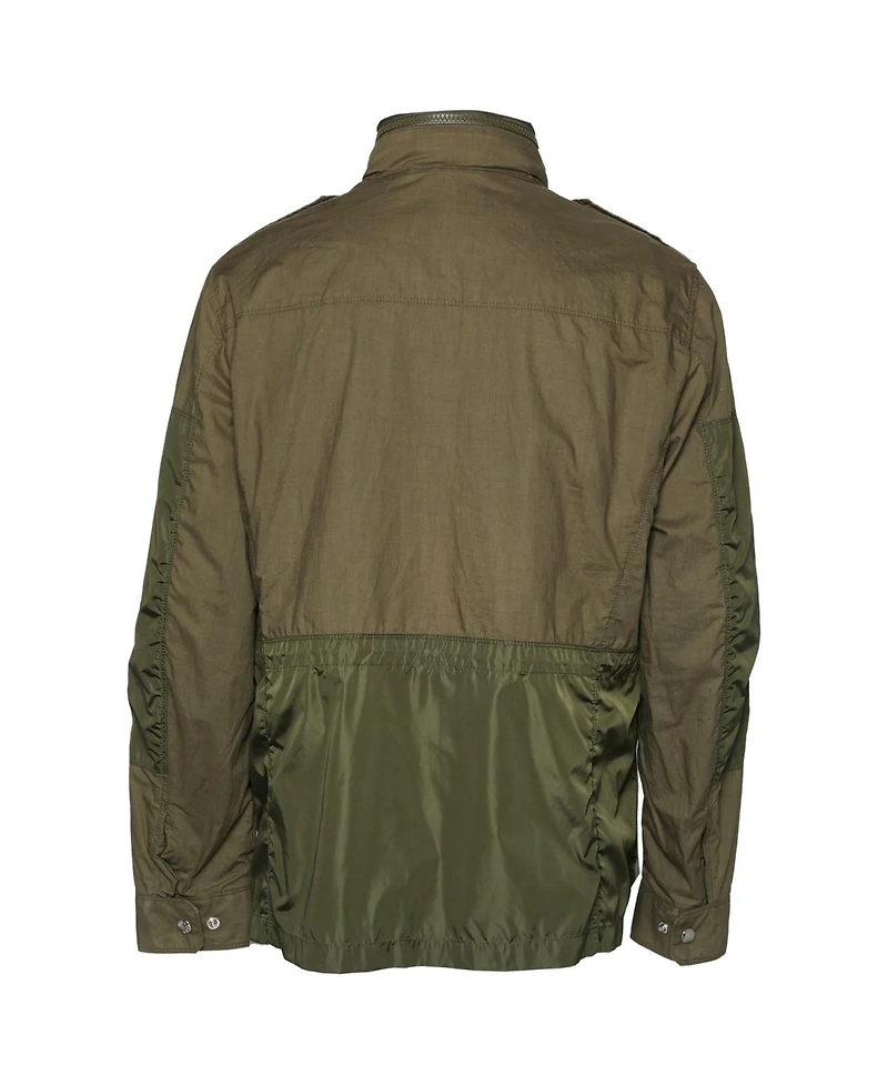Pre-Owned Moncler Men's Cotton and Synthetic Concealed Hood Jacket
