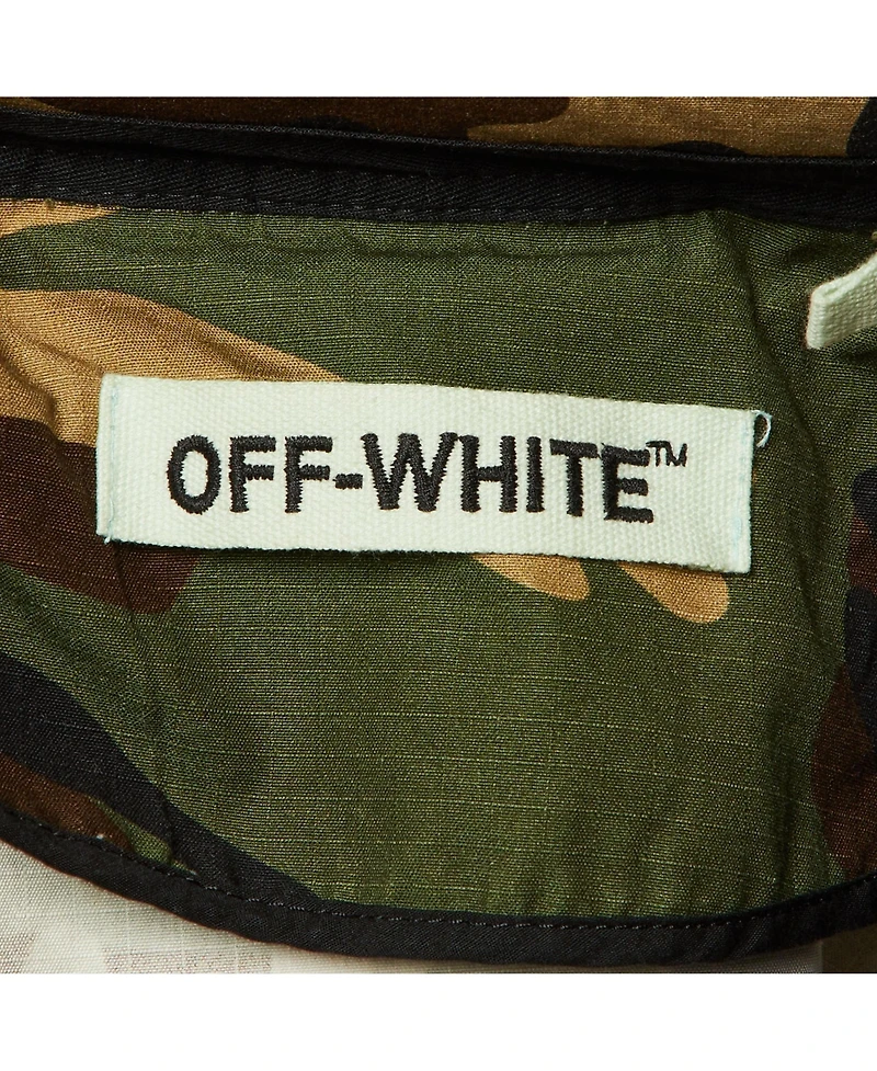 Pre-Owned Off-White Men's Camo Print Cotton Hooded Field Jacket