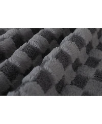 Streamdale Furniture Streamdale Classic Diamond Pattern Fabric Sofa with Elegant Scroll Arms