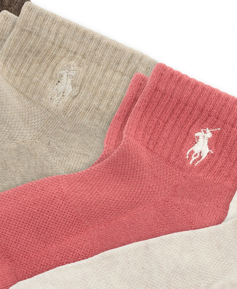 Polo Ralph Lauren Little & Big Girls Sport Quarter Socks, 6-Pack
