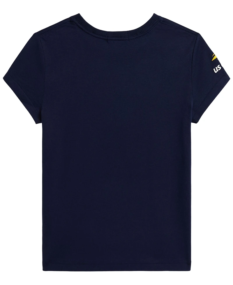 Polo Ralph Lauren Girls' 7-16 Us Open Bear Short-Sleeve T-Shirt