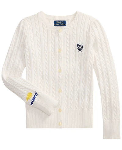 Polo Ralph Lauren Girls' 2T-6X Us Open Long-Sleeve Sweater