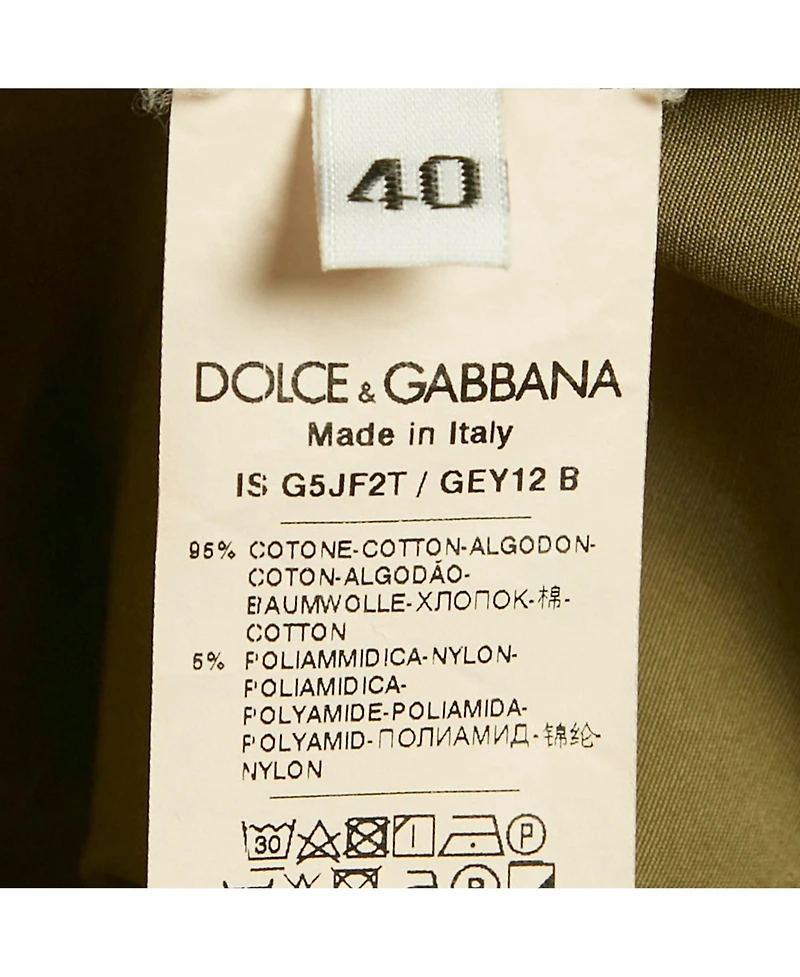 Pre-Owned Dolce & Gabbana Men's Cotton Pocket Detail Oversized Shirt