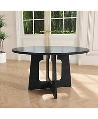 Streamdale Furniture 47-Inch Farmhouse Round Dining Table for 4
