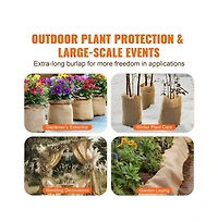 Sugift Burlap Fabric Roll 40 in x 30 ft Jute Garden Plant Cover