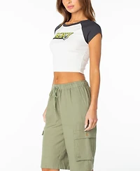 Roxy Women's Graphic Cropped Pull-On Top