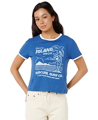 Rip Curl Women's Island Time Slub Crewneck T-Shirt