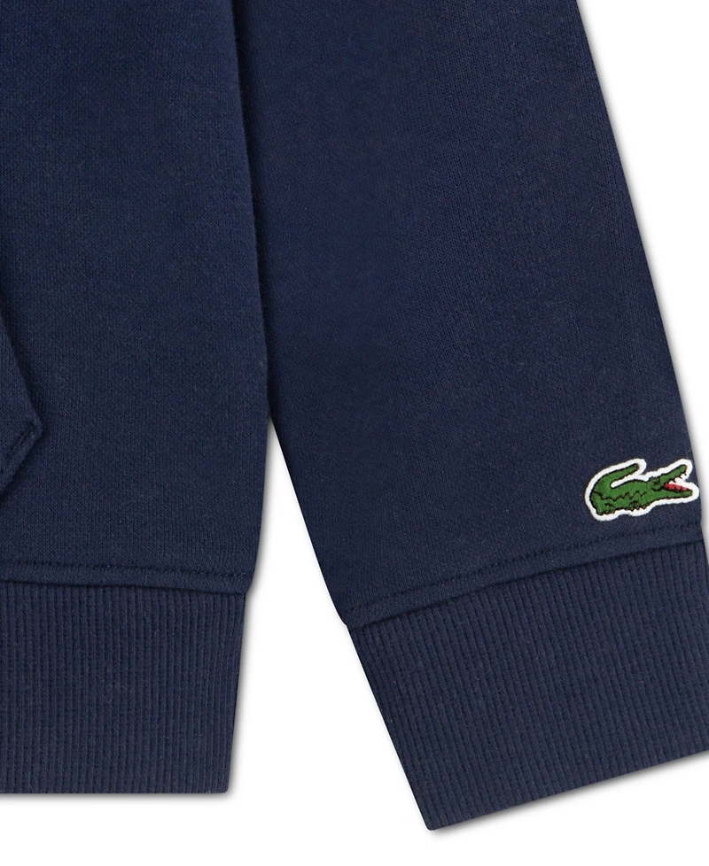 Lacoste Boys' 10-16 Long-Sleeve Chenille Patch Hoodie