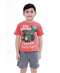 John Deere Little Boy's (5-8) 2-Piece T-Shirt and Shorts Set