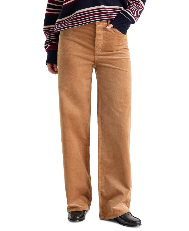 Good American Women's High-Rise Relaxed Wide-Leg Jeans