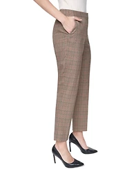Tommy Hilfiger Women's Plaid Mid-Rise Ankle Pants