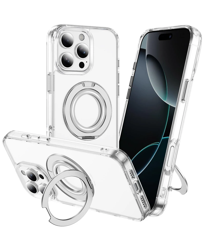 Alpha Digital iPhone Series Case: Magnetic Ring Stand, Shockproof