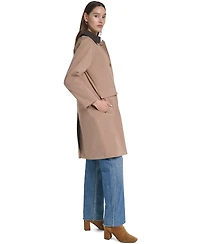 Cole Haan Women's Reversible Balmaccan Coat