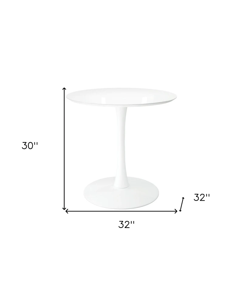 HomeRoots 32" Metal Dining Table