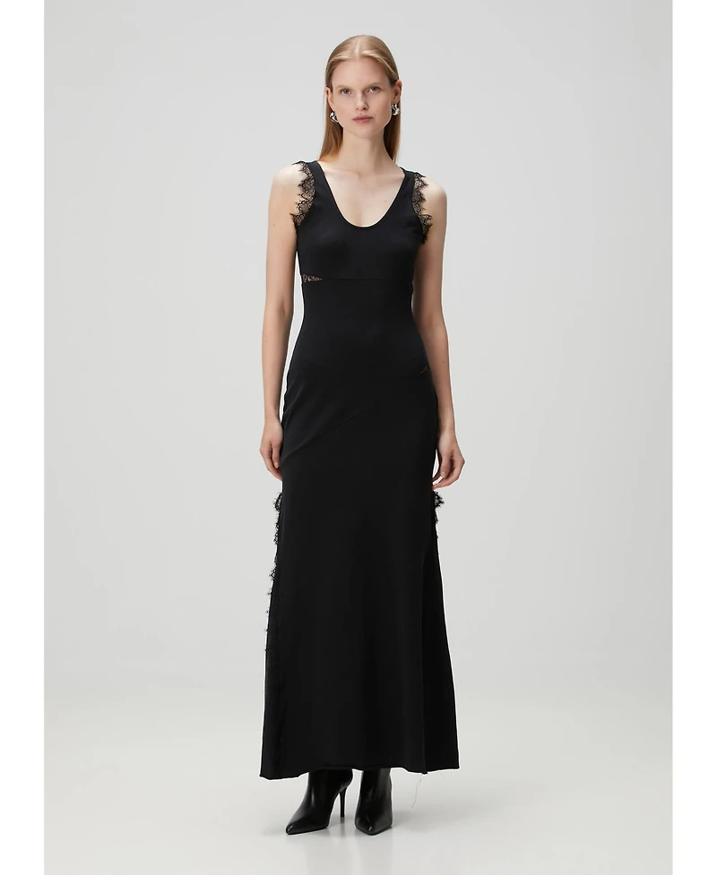 Pcfg Women's Cotton Long Fitted Dress
