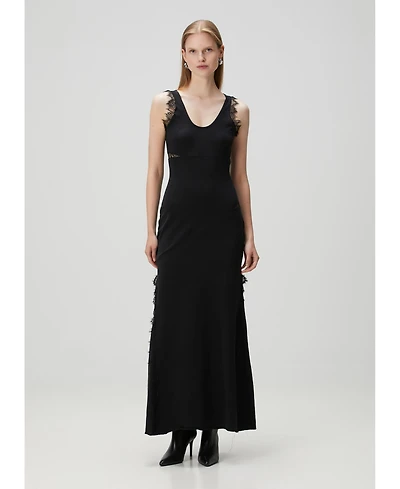 Pcfg Women's Cotton Long Fitted Dress